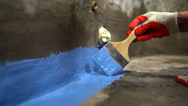 Commercial Waterproofing project at a Bowie, MD business property by SJ Waterproofing Pros